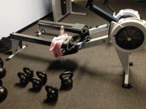 rower and kettlebell workout