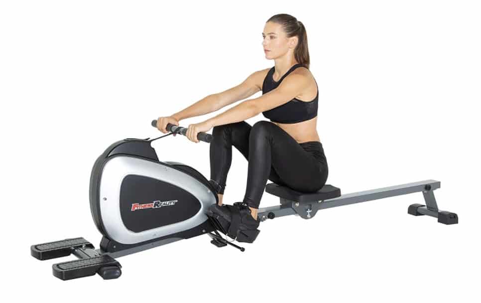 Fitness Reality 1000 Plus Bluetooth Magnetic Rower Rowing Machine with Extended Optional Full Body Exercises and Free App
