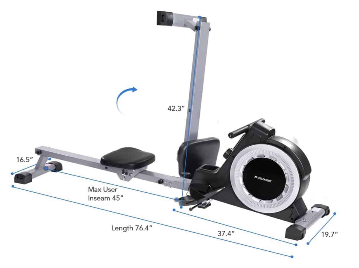 MaxKare Magnetic Rowing Machine Capacity